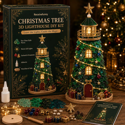 ✨Light‑Up Christmas Character Lighthouse | Complete DIY Craft Kit For Holiday Decor