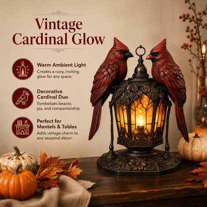 💟Mysterious Glow - Gothic Raven & Cardinal Night Lamp🐦‍⬛🔥