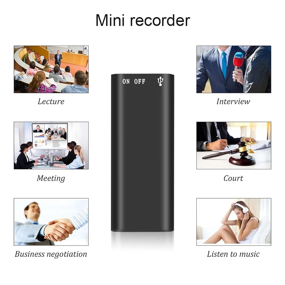 Professional Voice Activated Digital Recorder & MP3 Player
