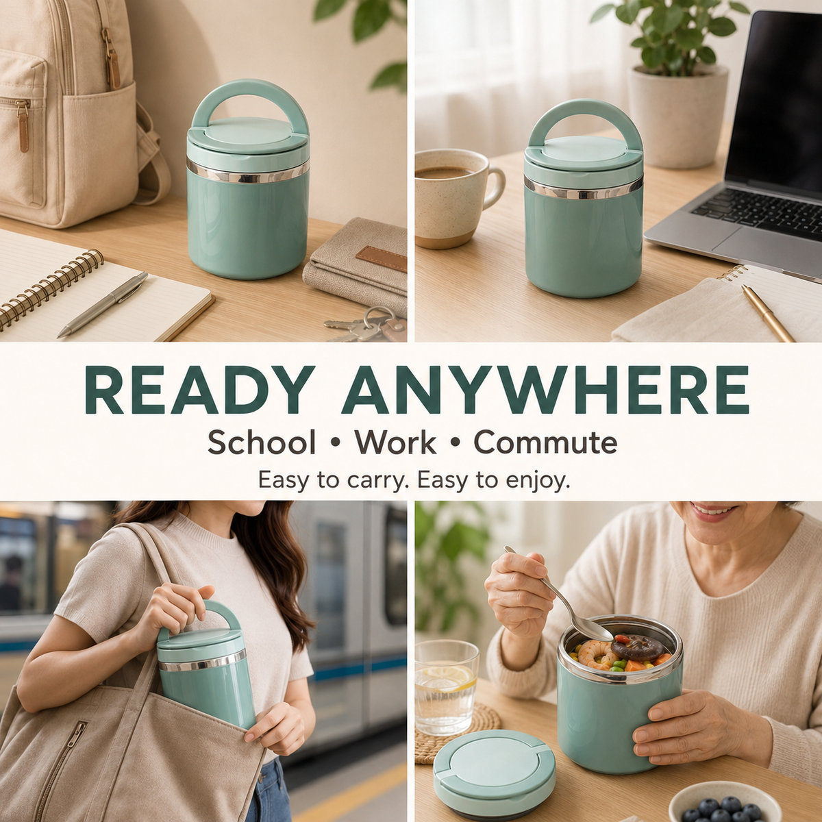 🍲Portable Insulated Stainless Steel Lunch Box