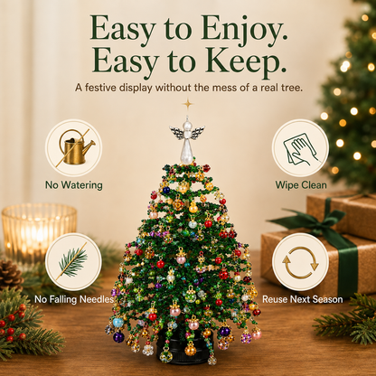 Create Your Own Sparkling Beaded Christmas Tree