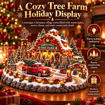 🚗 Christmas Classic Gas Station Village –4 Holiday Vehicle Scenes
