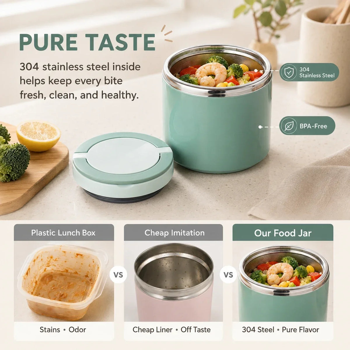 🍲Portable Insulated Stainless Steel Lunch Box