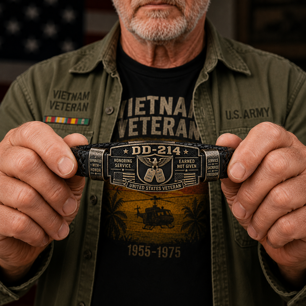 🎖️ Service Earned. Honor Worn🫡DD-214 Veteran Honor Bracelet