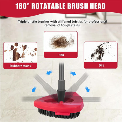 🔥 A Must-Have for Deep Floor Cleaning in Dorms and Homes—Microfiber Spin Mop Head Refills & Scrub Brush (does not  bucket)