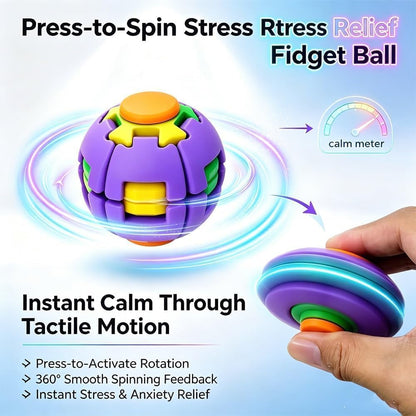 ✨New! Colorful 3D Press Fidget Spinner Ball