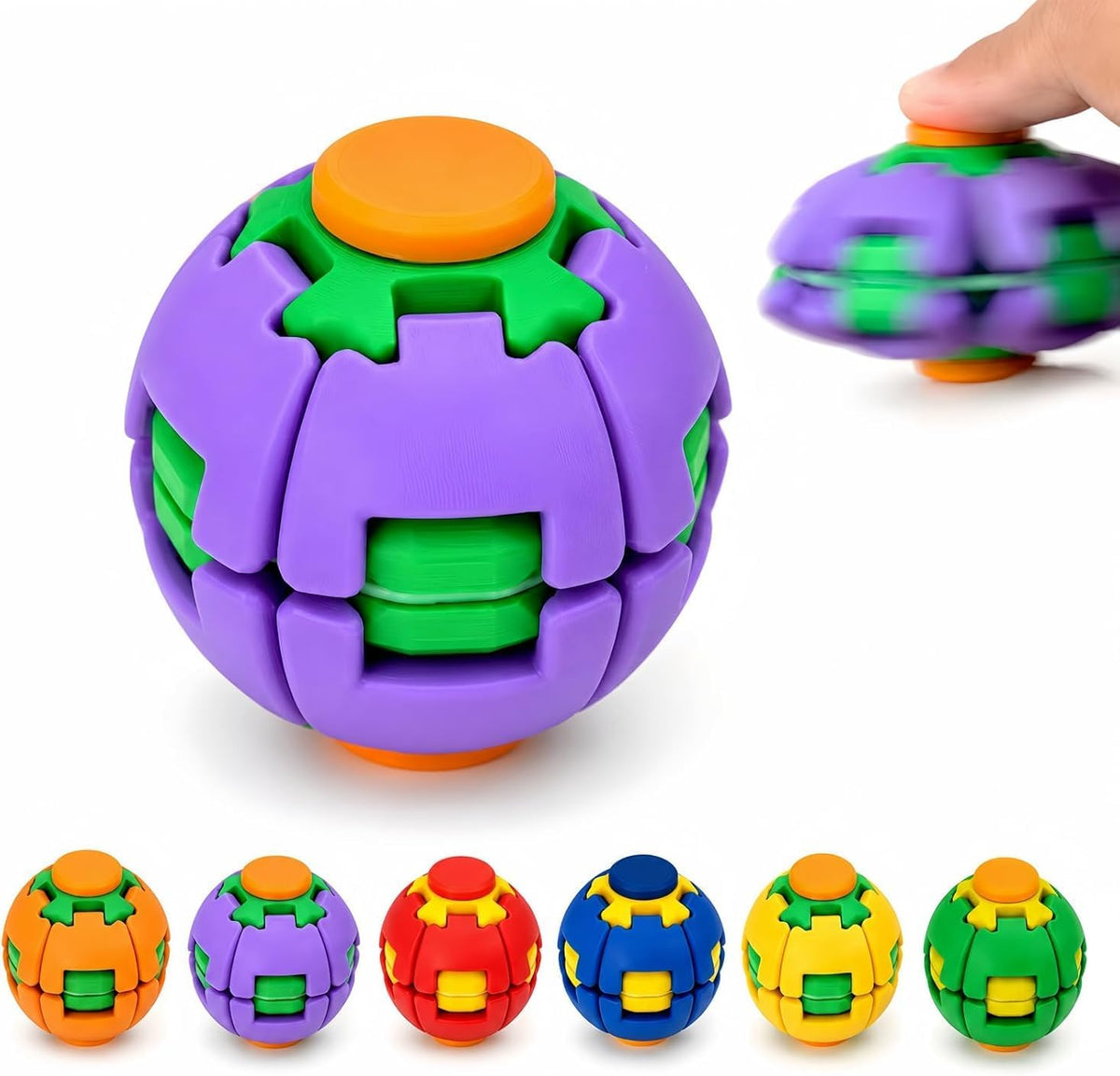 ✨New! Colorful 3D Press Fidget Spinner Ball