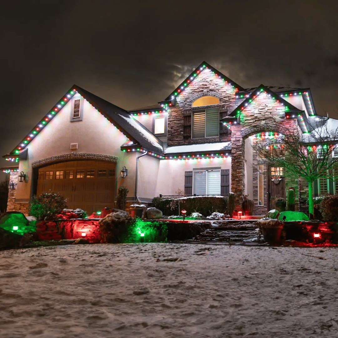 🏠✨Permanent Outdoor Smart Lights – 📱App-Controlled Multi-Color Roofline Lighting