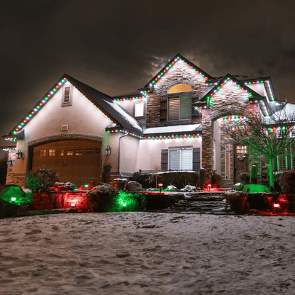 🏠✨Permanent Outdoor Smart Lights – 📱App-Controlled Multi-Color Roofline Lighting