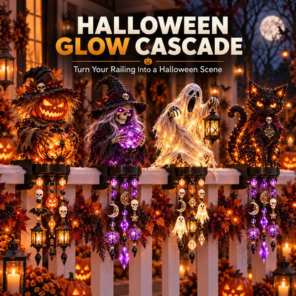 👻🎃 Halloween Character Cascade Railing Lights