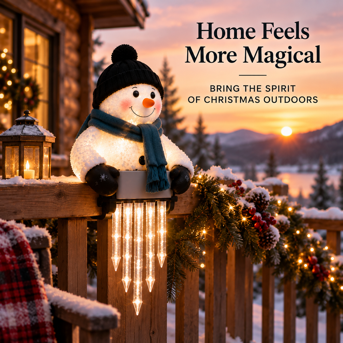 🎄🎁Xmas Discount: 49% OFF - WinterGlow Icicle Light Decor ⛄