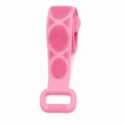 Silicone Bath Brush, Double-Sided Back Scrubber for Body Cleansing & Exfoliating