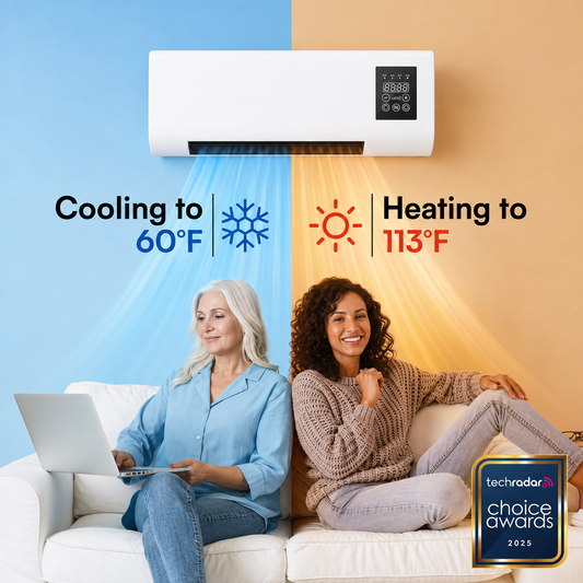 🏠❄️ Fast Cooling & Heating 2-in-1 Wall-Mounted Air Cooler & Heater | Comfort for Every Season