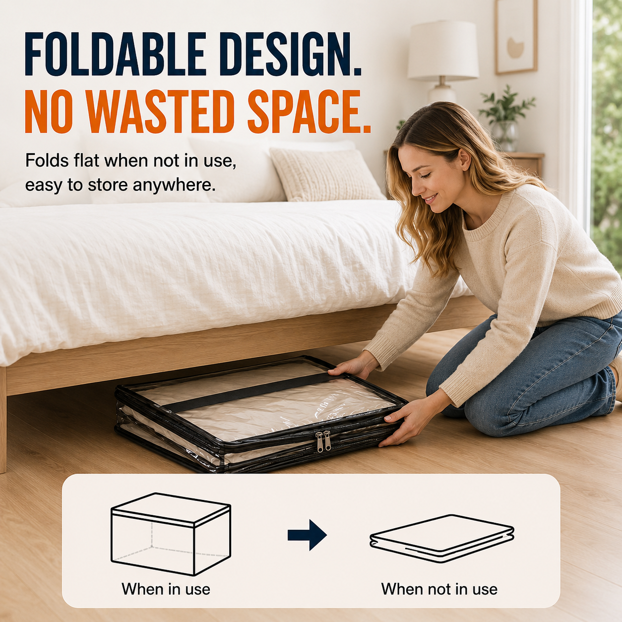 💥Final 24 Hours 50%OFF💥 See‑Through Stackable Storage Bags, Declutter Your Home In No Time 🏠