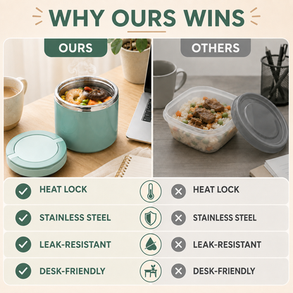🍲Portable Insulated Stainless Steel Lunch Box