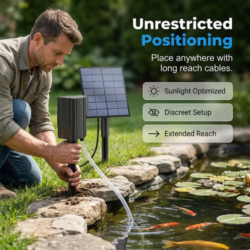 Last Day 48% OFF🔥Solar Pond Aerator with Air Pump🐟