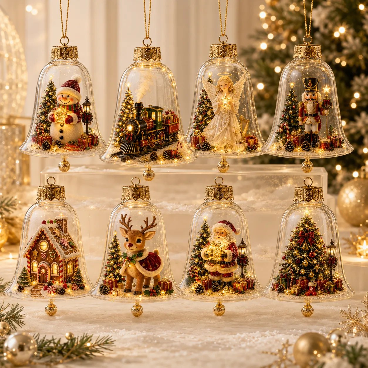 ✨🎄 Illuminated Christmas Story Ornament – Light‑Up Mini Holiday Scene