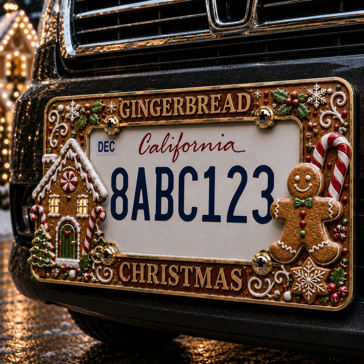 🔥LAST DAY 70% OFF-🎄Christmas License Plate Frame – Festive Style for Every Ride