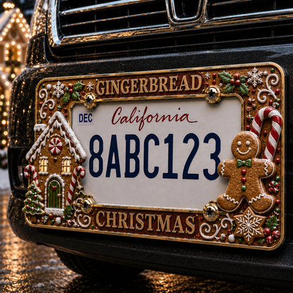 🔥LAST DAY 70% OFF-🎄Christmas License Plate Frame – Festive Style for Every Ride