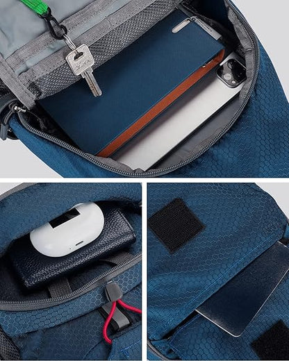 🔥50% OFF Foldable Crossbody Sling Bag | Multi-Pocket Travel & Hiking Chest Pack