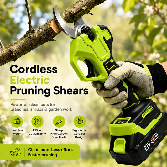 ✂️ Lightweight Cordless Pruning Shears for Smooth, Precise Cuts