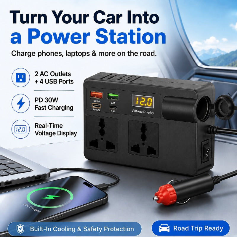 200W Car Power Inverter