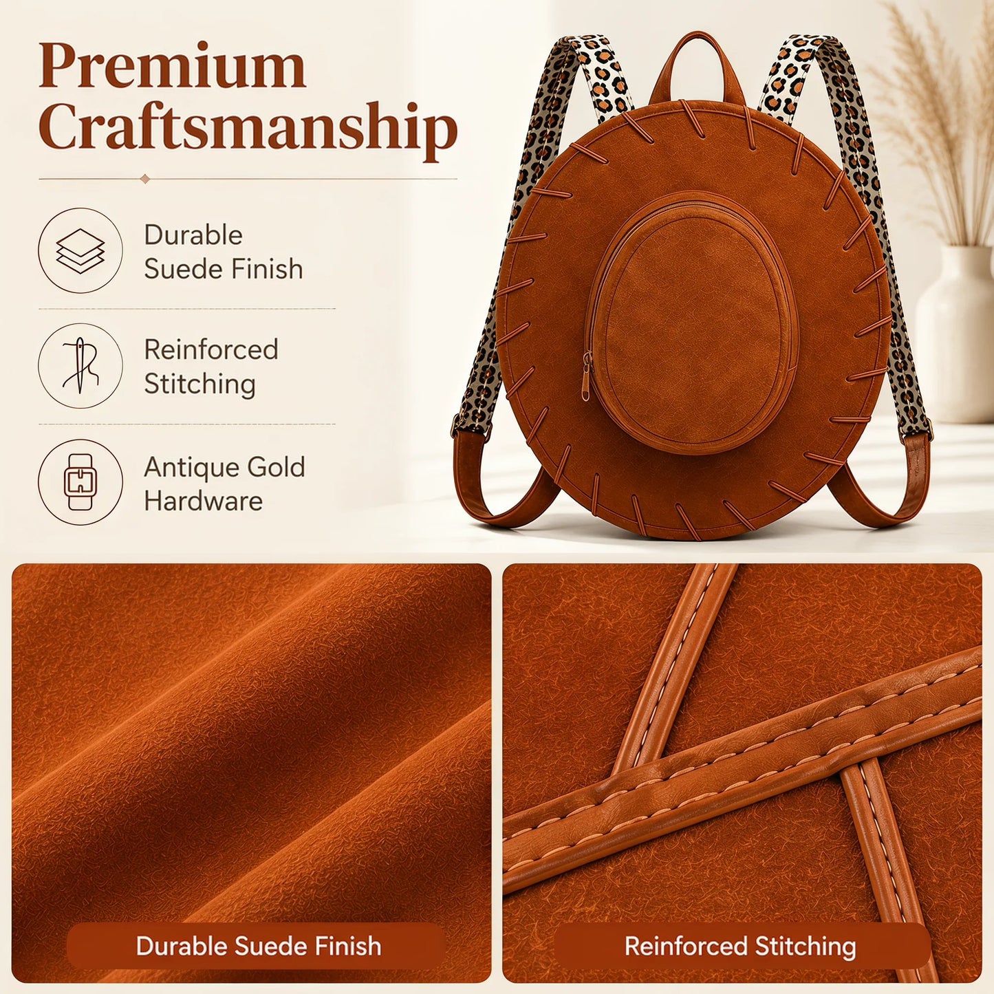 🤠Western Cowgirl Hat Backpack – Vintage Wide Brim Convertible Backpack Purse👜