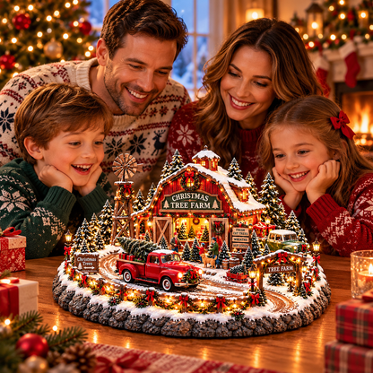 🚗 Christmas Classic Gas Station Village –4 Holiday Vehicle Scenes