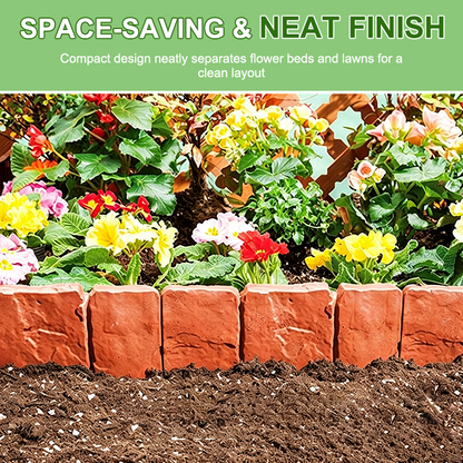 🌿🪨Create Stunning Garden Borders! Imitation Stone DIY Garden Edging Fence