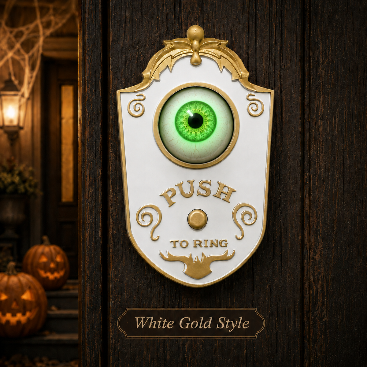 👁️ Animated Eyeball Doorbell with Light & Sound
