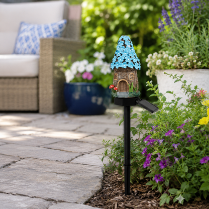 🍄Make Your Garden Into A Wonderland✨Solar Fairy-Tale Mushroom Cottage Garden Light