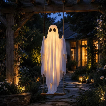 🔥Last Day 55% OFF🔥Halloween Hanging Swing Ghost👻