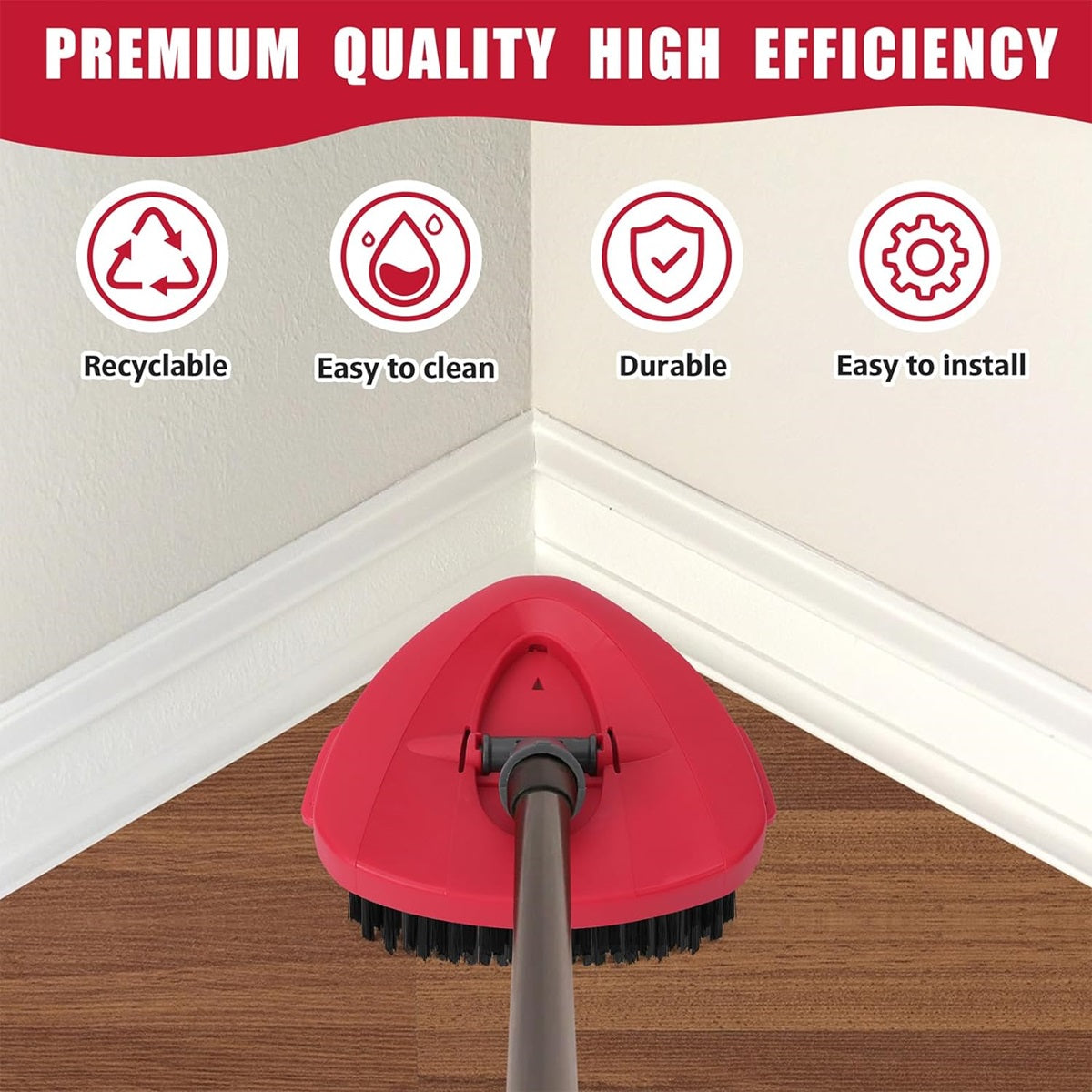 🔥 A Must-Have for Deep Floor Cleaning in Dorms and Homes—Microfiber Spin Mop Head Refills & Scrub Brush (does not  bucket)