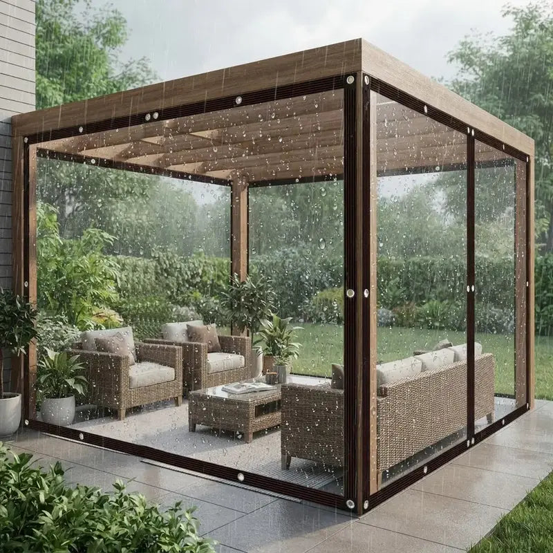 Transparent PE tarpaulin outdoor cover - image 9
