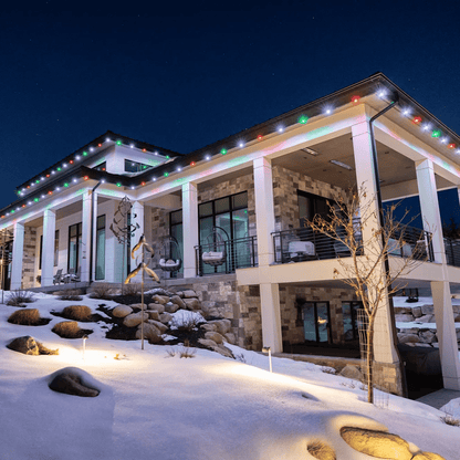 🏠✨Permanent Outdoor Smart Lights – 📱App-Controlled Multi-Color Roofline Lighting