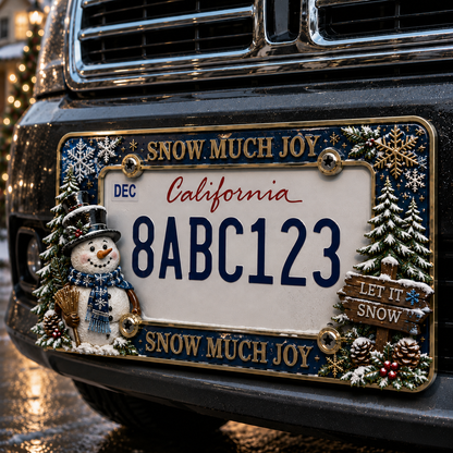 🔥LAST DAY 70% OFF-🎄Christmas License Plate Frame – Festive Style for Every Ride