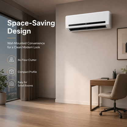Fast Cooling & Heating❄️🔥 2-in-1 Wall-Mounted Heater & Air Cooler | Built for Everyday Living🍃