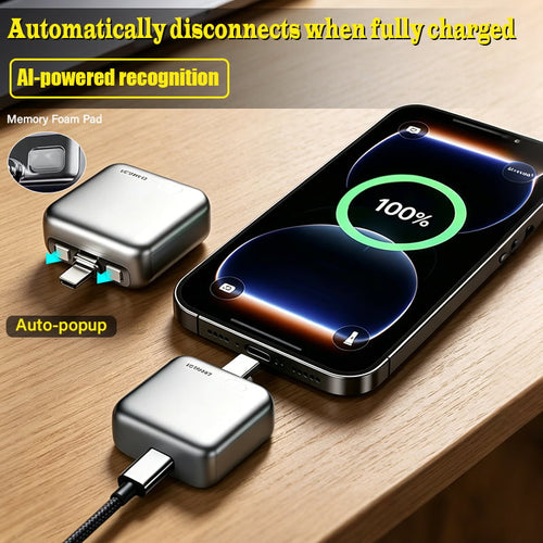 🏆 50K+ SOLD!🔥2026 Fast 140W Charger with AI Smart Auto Power-off