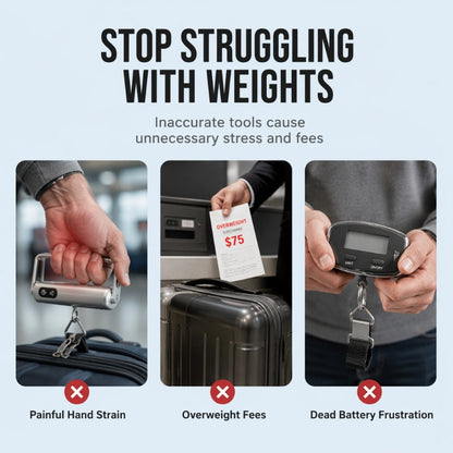 ⚖️Digital Luggage Scale – 🧳50kg/110lb Portable Hanging Travel Scale