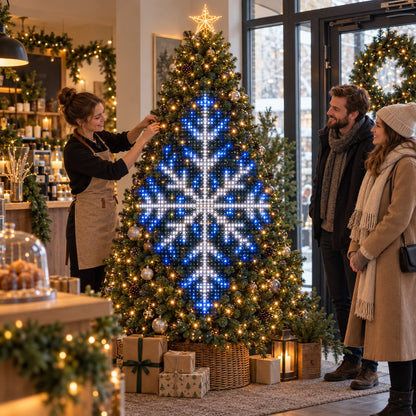 🎅No WiFi Needed Pixel Christmas Lights | Built-in Timer For Auto On/Off | Create Magical Christmas Night