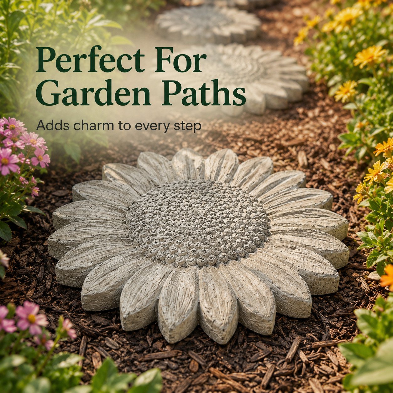💥LAST DAY｜55% OFF 🌻Reusable Sunflower Stepping Stone Mold