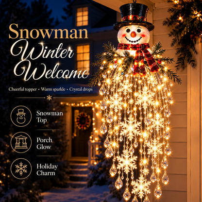 ✨❄️Crystal Cascade Christmas Light — LED Hanging Porch Decoration