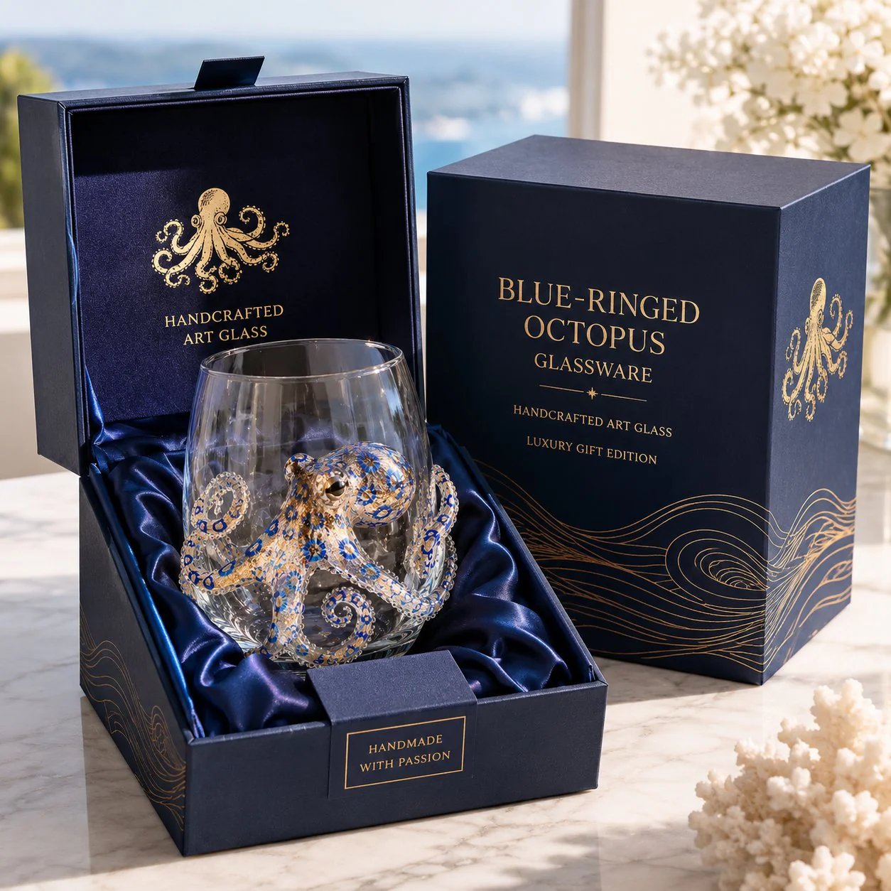⏰Sale Ends Today! 3D Hand-Blown Marine Glassware Up To 50% OFF