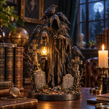 🐦‍⬛ Raven Guardian Lantern Statue 🏮 Keeper of the Last Light