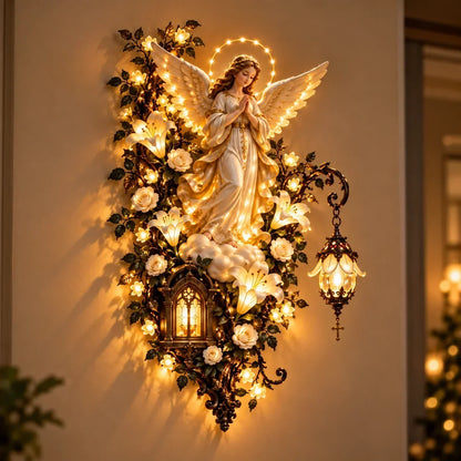 ✨Illuminated Sacred Floral Wall Decor – 🤍4 Faith-Inspired Designs