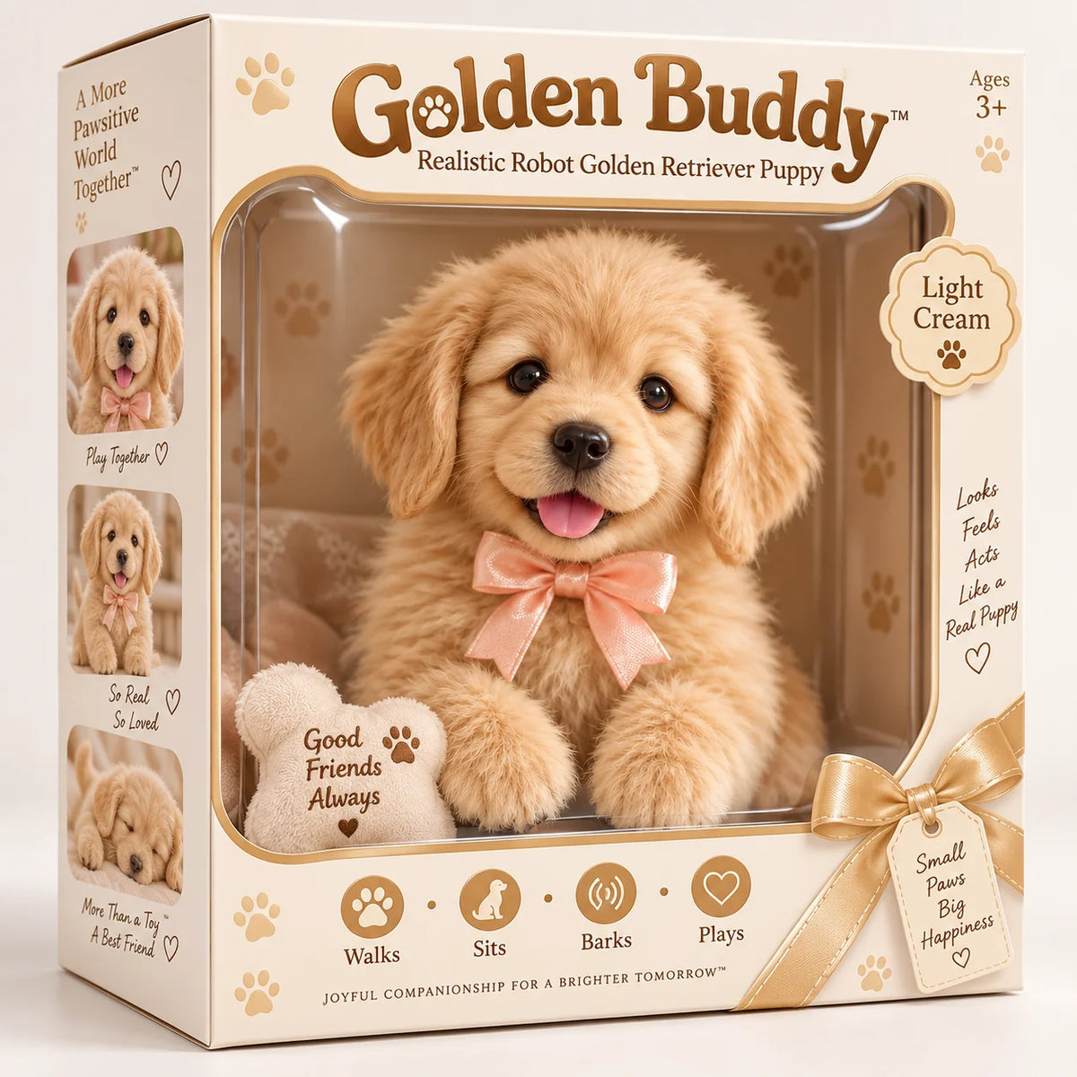 🐕🐾 Golden Buddy Realistic Robot Golden Retriever Puppy