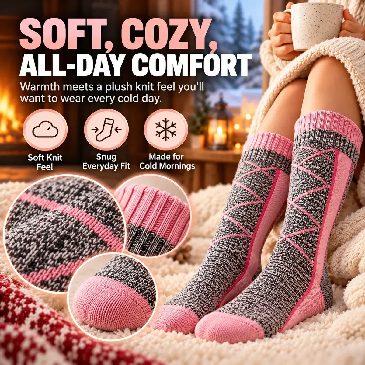 🔥 Rechargeable Heated Socks | 3 Heat Levels with Targeted Sole Warmth  ❄️