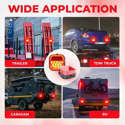 🚚 🔥Wireless Magnetic LED Trailer Lights Kit – Tail, Brake & Turn Signals