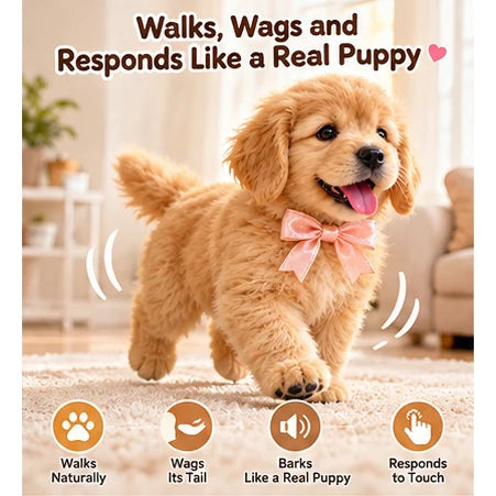 🐕🐾 Golden Buddy Realistic Robot Golden Retriever Puppy