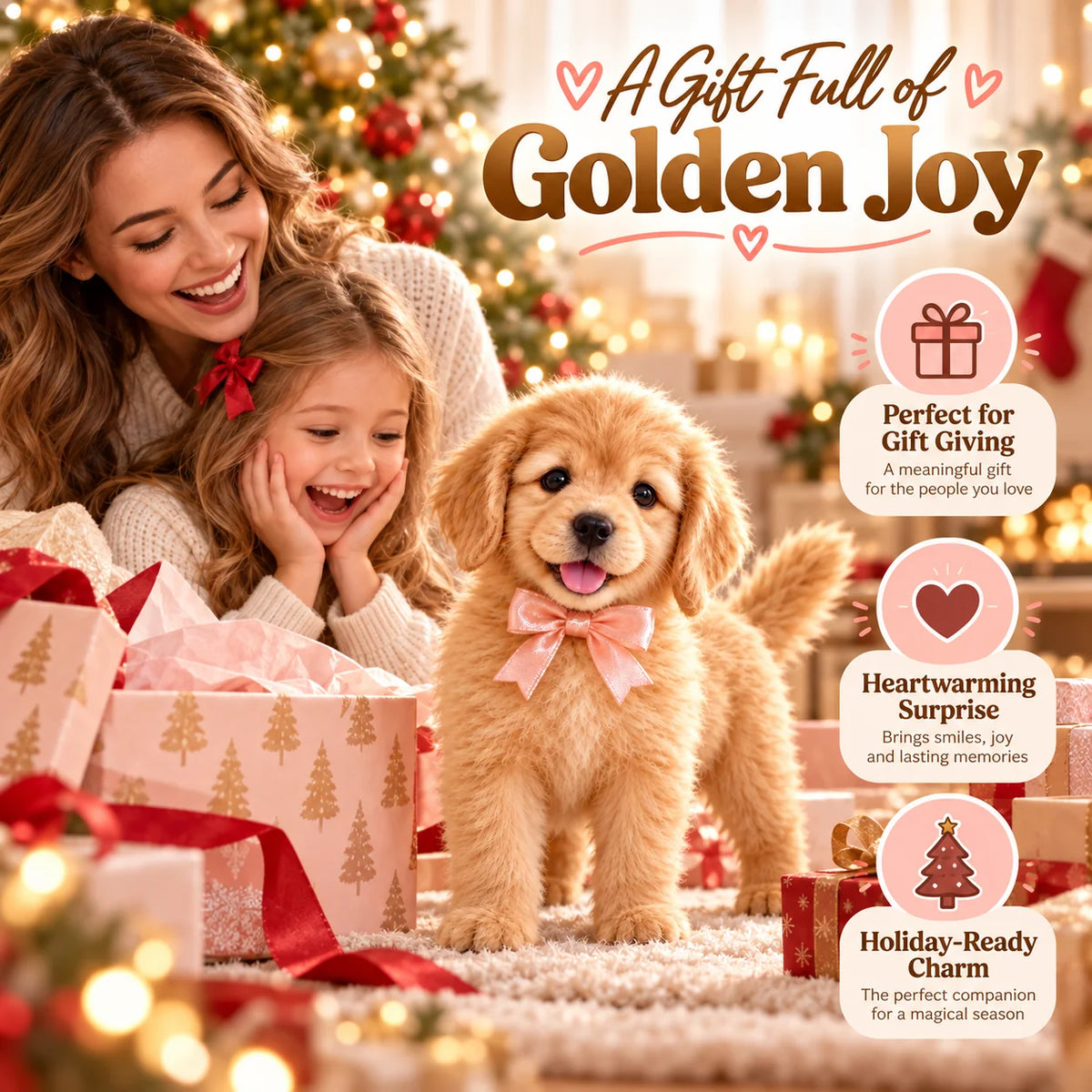 🐕🐾 Golden Buddy Realistic Robot Golden Retriever Puppy